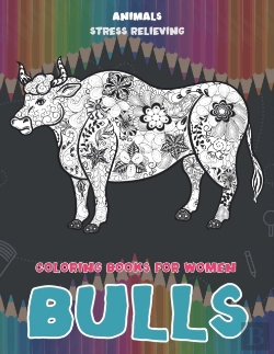 Bertrand.pt - Stress Relieving Coloring Books For Women - Animals - Bulls