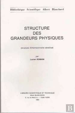 Bertrand.pt - Structure Des Grandeurs Physiques ; Analyse Dimensionnelle Absolue