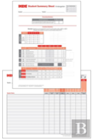 Student Record And Class Summary Sheets