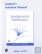 Student Solutions Manual For Developmental Mathematics