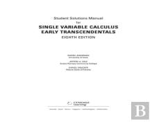 Student Solutions Manual For Stewart'S Single Variable Calculus: Early  Transcendentals, 8th