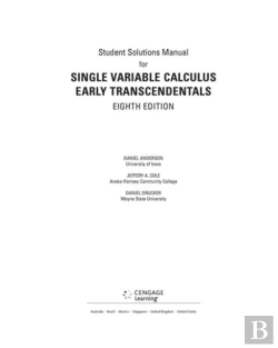 Bertrand.pt - Student Solutions Manual For Stewart'S Single Variable Calculus: Early  Transcendentals, 8th