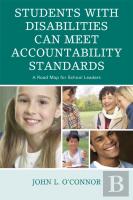 Students With Disabilities Can Meet Accountability Standards