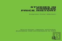 Studies In Chinese Price History