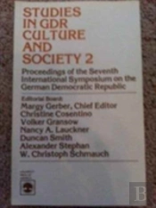 Studies In Gdr Culture And Society 2
