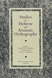 Studies In Hebrew And Aramaic Orthography