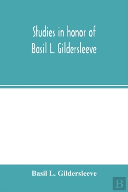 Bertrand.pt - Studies In Honor Of Basil L. Gildersleeve