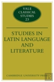 Studies In Latin Language And Literature