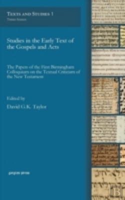 Bertrand.pt - Studies In The Early Text Of The Gospels And Acts