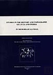Studies In The History And Topography Of Lycia And Pisidia