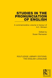 Studies In The Pronunciation Of English