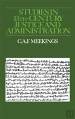 Bertrand.pt - Studies In Thirteenth-Century Justice And Administration