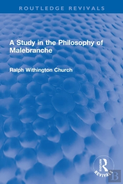 Bertrand.pt - Study In The Philosophy Of Malebranche