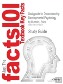Bertrand.pt - Studyguide For Deconstructing Developmental Psychology By Burman, Erica, Isbn 9780415395625