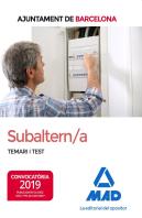 Subaltern/A De L´Ajuntament De Barcelona. Temari I Test