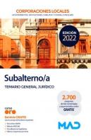 Subalterno/A Corporacion Local Temario General Jurid