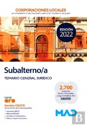 Subalterno/A Corporacion Local Temario General Jurid