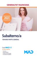 Subalterno/A De La Generalitat Valenciana. Temario Parte General