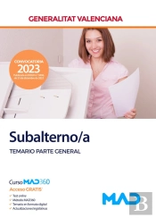 Subalterno/A De La Generalitat Valenciana. Temario Parte General