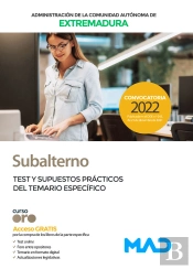 Subalterno Comunidad Autonoma Extremadura Test Y S