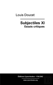 Subjectiles Xi - Essais Critiques
