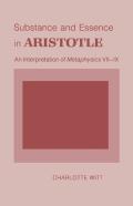 Substance And Essence In Aristotle