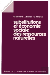 Substitutions Et Économie Sociale Des Ressources Naturelles