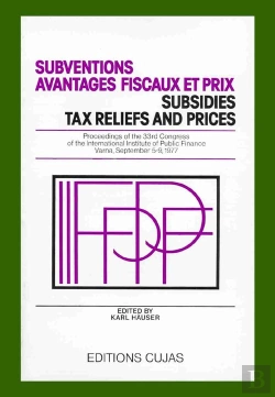 Bertrand.pt - Subventions, Avantages Fiscaux Et Prix ; 33e Congrès Varna 1977