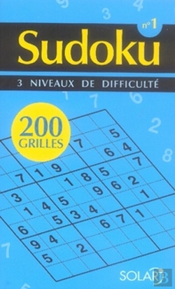 Bertrand.pt - Sudoku ; 200 Grilles ; 3 Niveaux De Difficultes