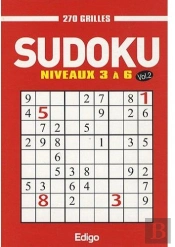Sudoku 270 Grilles T.2 ; Niveaux 3 À 6