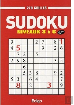 Bertrand.pt - Sudoku 270 Grilles T.2 ; Niveaux 3 À 6