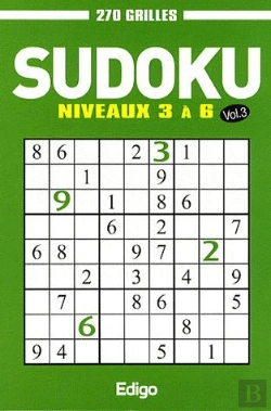Bertrand.pt - Sudoku 270 Grilles T.3 ; Niveaux 3 À 6