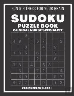 Bertrand.pt - Sudoku Book For Clinical Nurse Specialist Hard