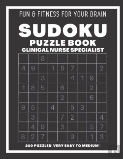 Bertrand.pt - Sudoku Book For Clinical Nurse Specialist Very Easy To Medium