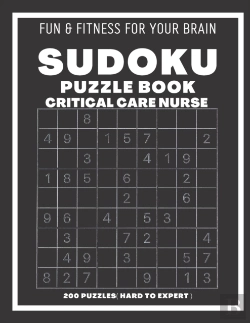Bertrand.pt - Sudoku Book For Critical Care Nurse Hard To Expert