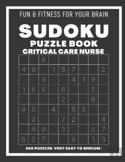 Bertrand.pt - Sudoku Book For Critical Care Nurse Very Easy To Medium