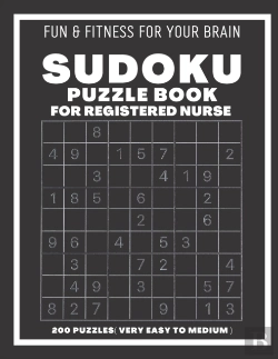 Bertrand.pt - Sudoku Book For Registered Nurse Very Easy To Medium