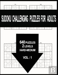 Sudoku Challenging Puzzles For Adults