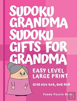 Bertrand.pt - Sudoku Grandma - Sudoku Gifts For Grandma - Grid Size 4x4, 6x6 And 9x9, Easy Level Large Print