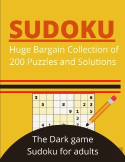 Bertrand.pt - Sudoku Huge Bargain Collection Of 200 Puzzles And Solutions The Dark Game Sudoku For Adult