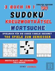 Sudoku | Kreuzwortratsel | Wortsuche | 3 Buch In 1
