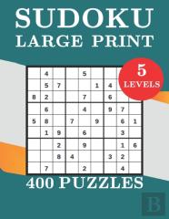 Sudoku Large Print 400 Puzzles 5 Levels