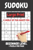 Sudoku Large Print Easy Beginner Level Compact Book Fits In Your Bag 1 Puzzle Per Page
