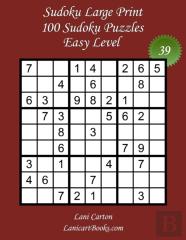Sudoku Large Print For Adults - Easy Level - N(Deg)39