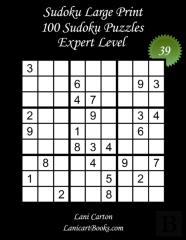 Sudoku Large Print For Adults - Expert Level - N(Deg)39