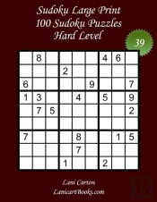 Sudoku Large Print For Adults - Hard Level - N(Deg)39