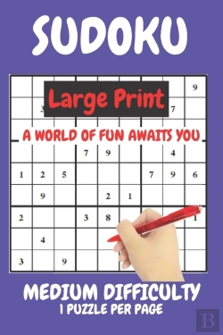 Bertrand.pt - Sudoku Large Print Medium Difficulty Level Compact Book Fits In Your Bag 1 Puzzle Per Page