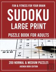 Sudoku Large Print Puzzle Book For Adults