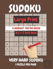 Sudoku Large Print Very Hard Expert Level 1 Puzzle Per Page
