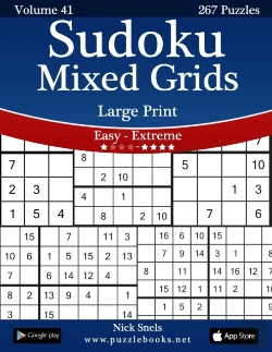 Bertrand.pt - Sudoku Mixed Grids Large Print - Easy To Extreme - Volume 41 - 267 Puzzles